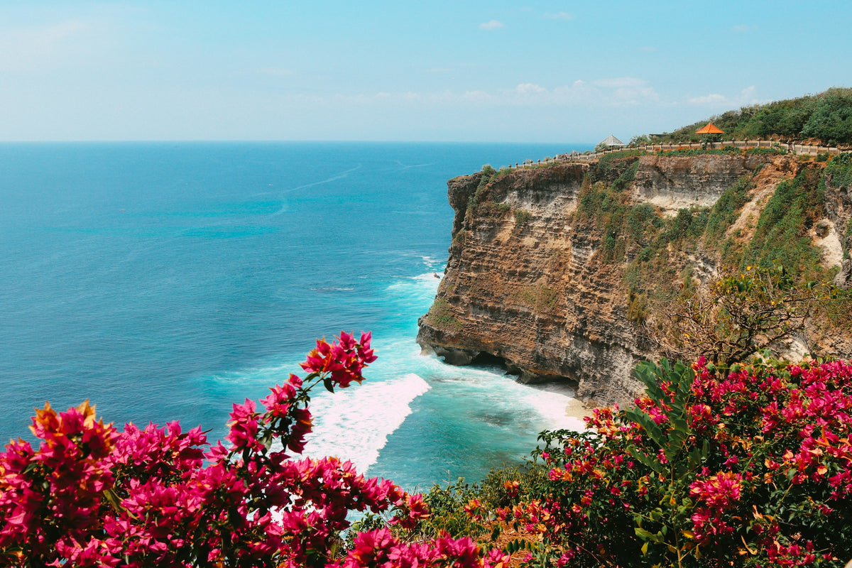 Uluwatu Temple on the clifftops above the Indian Ocean, Bali